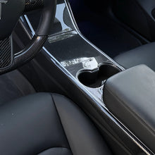 Load image into Gallery viewer, Carbon Fiber Center Console Side Panel Covers 2017+ (Model 3 / Model Y)