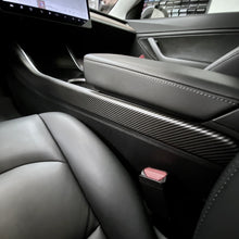 Load image into Gallery viewer, Carbon Fiber Center Console Side Panel Covers 2017+ (Model 3 / Model Y)