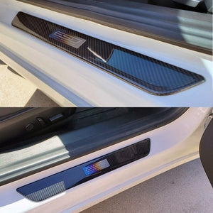 Forged Carbon Door Sill Covers 2017+ (Model 3 / Model Y)