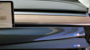 Tesla model 3 carbon fiber dash cap